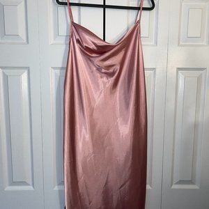 Light Pink Silk Slip Dress